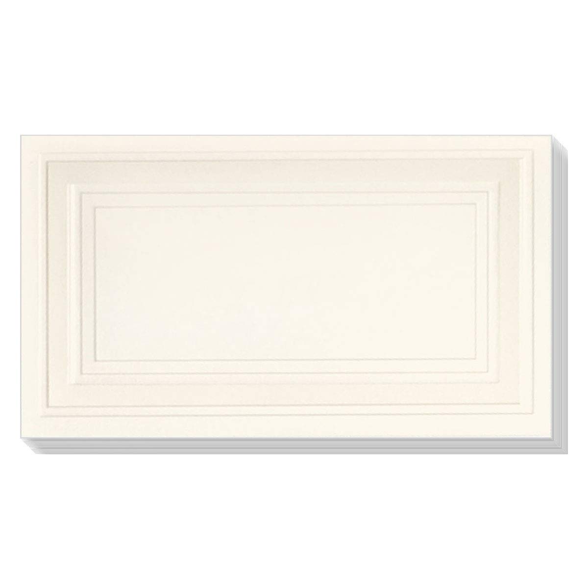 Premium Cream Place Cards with Elegant Gold Foil Border - 200 Pack for Weddings, Parties & Formal Events