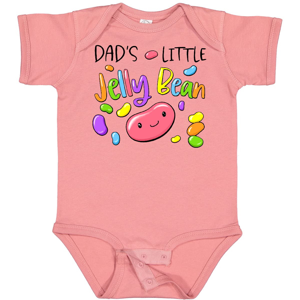 Inktastic Dads' Little Jellybean Cute Easter Candy Baby Bodysuit - Soft Cotton Onesie for Newborns & Infants - Perfect for Easter Gifts, Baby Showers & Family Photos