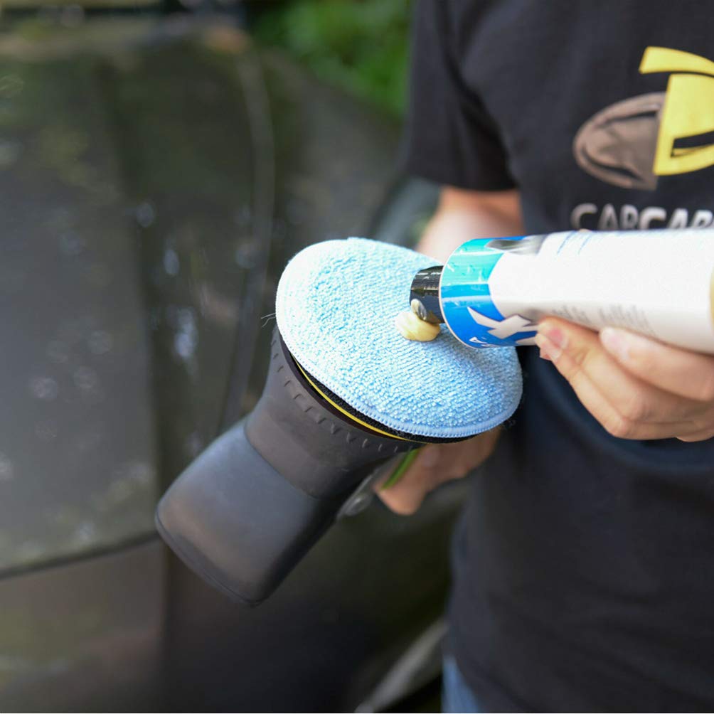 6-Pack Premium Car Waxing Sponges - 5 Clean Wax Applicator Pads, Soft Foam Sponge for Car Detailing, Polishing & Waxing - Ideal for Auto Care, Cosmetic Use & LED Headlight Cleaning