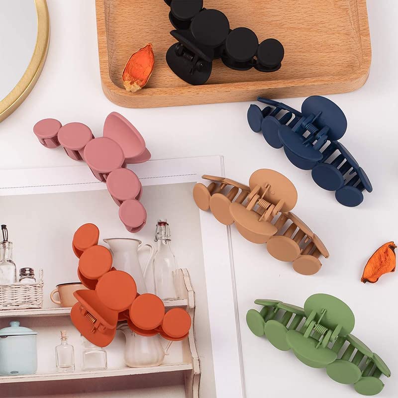 BAOER Strong Hold Hair Claw Clips for Women - Non-Slip Jaw Clamp Hair Clips for Thin & Thick Hair - Fashion Hair Accessories for Girls & Women - Perfect for Work, Gym, and Everyday Styling