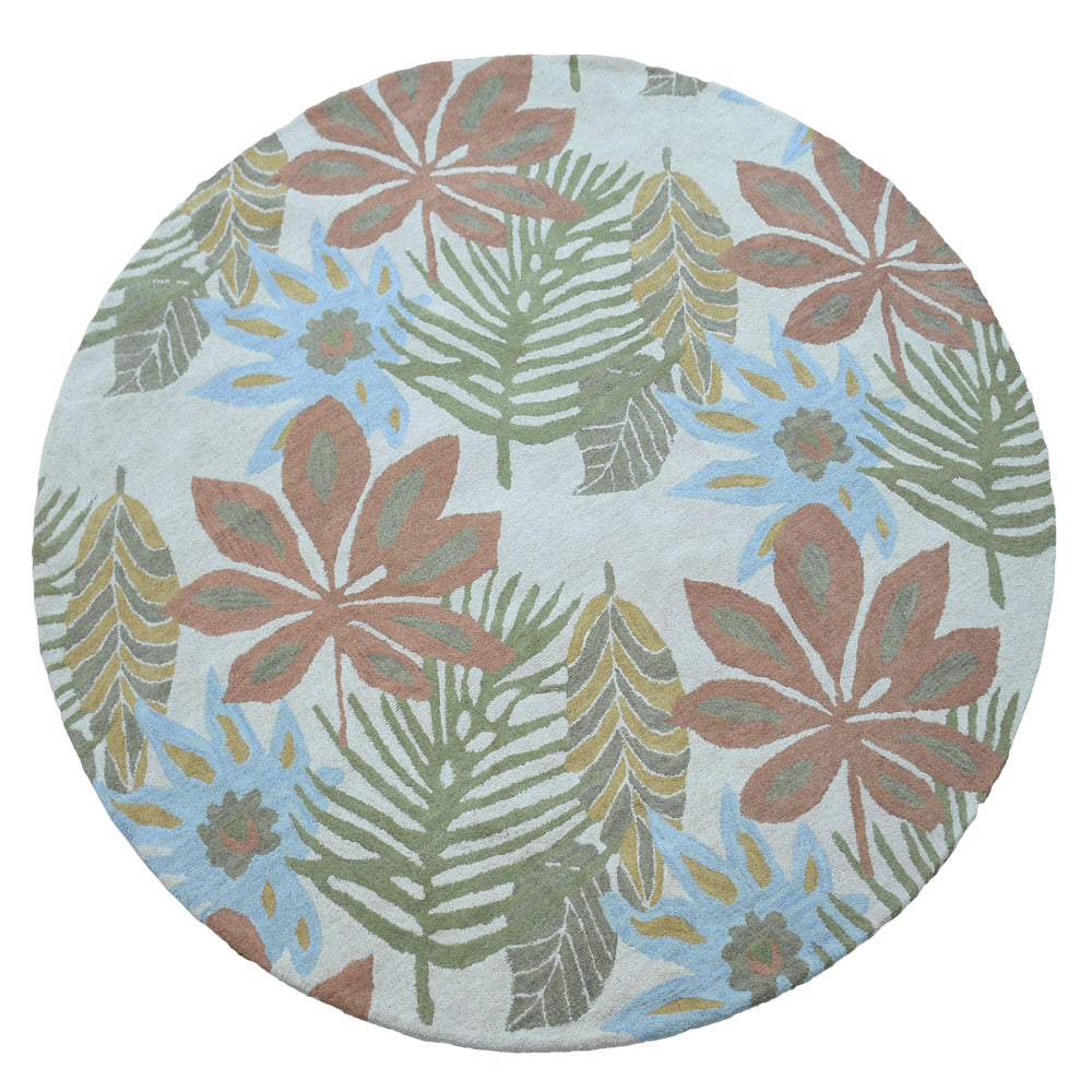 Handmade Candytuft Floral Area Rug - Soft & Durable Non-Slip Living Room Carpet for Bedroom, Nursery, or Home Decor