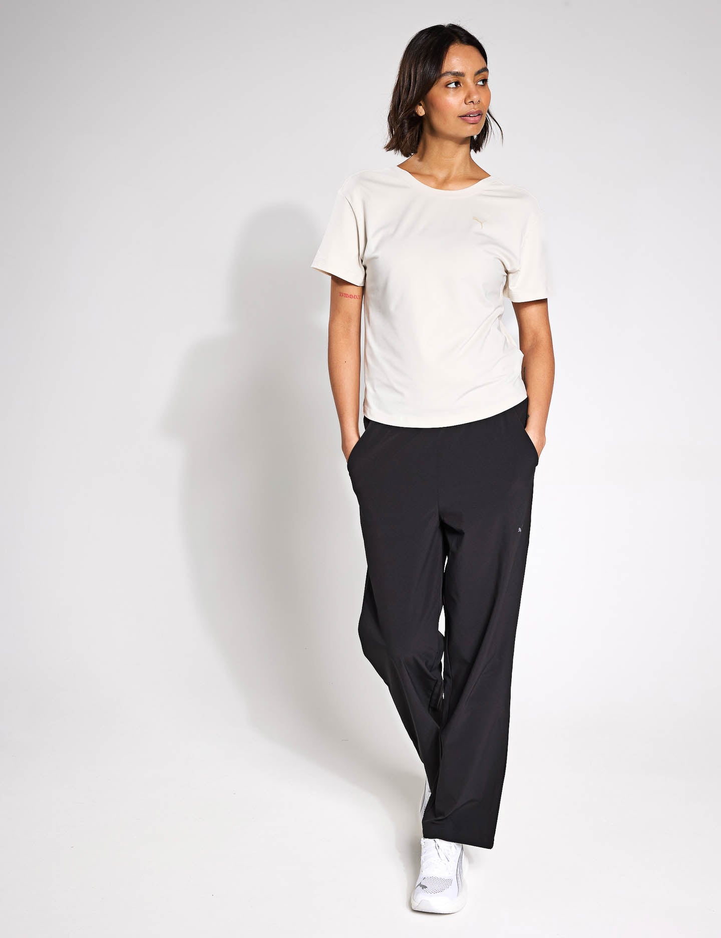 Move Cloudspun Loose Fit Tee for Women - Soft Breathable Alpine Snow Print Casual T-Shirt - Perfect for Yoga, Travel & Everyday Wear