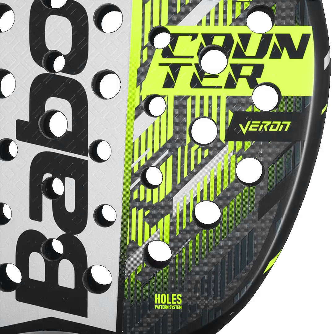 Babolat Counter Veron Tennis Racket - Neon Yellow/Black | Lightweight & Durable for Competitive Play & Training