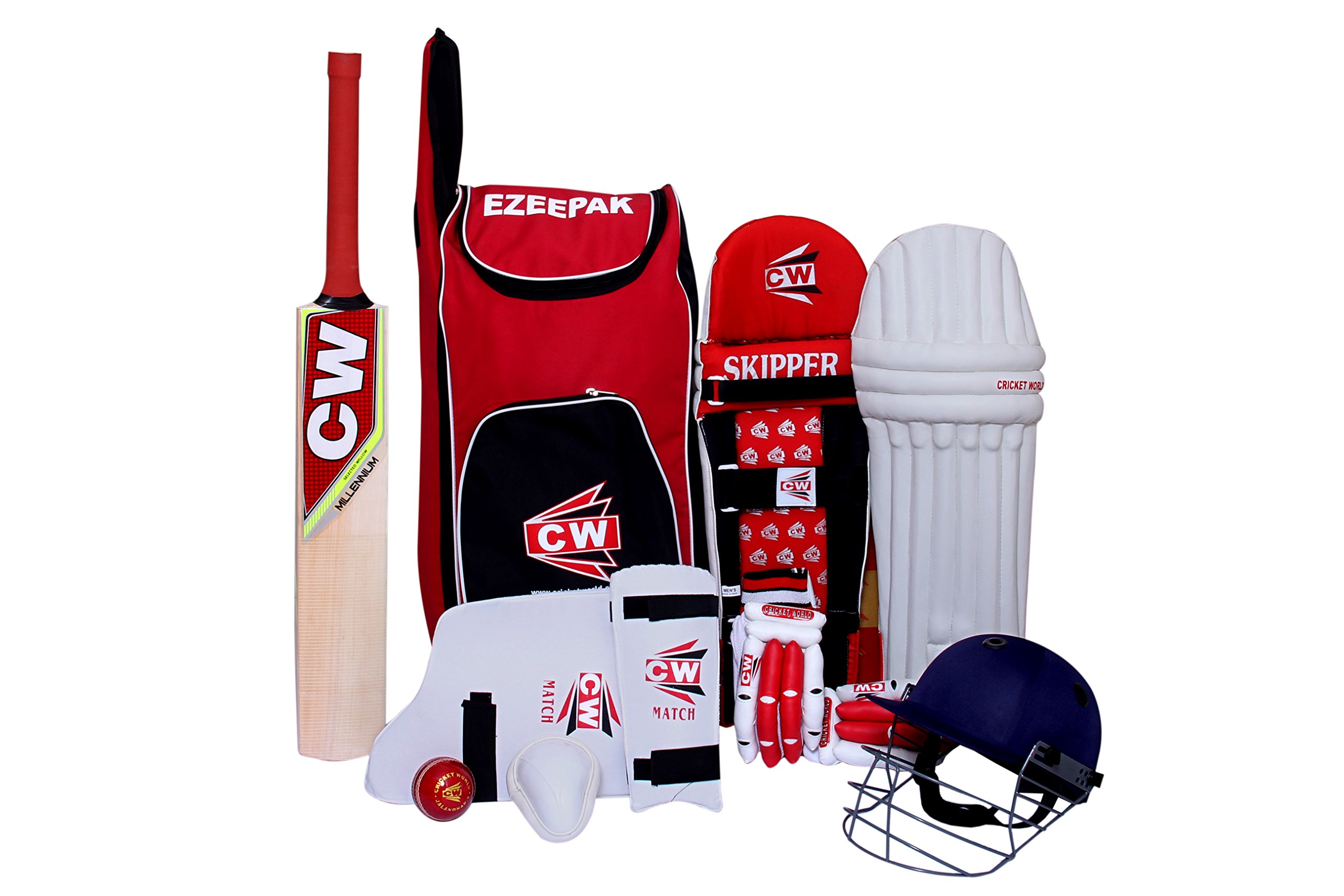 CW Storm Cricket Training Set with Portable Sports Bag - Outdoor Cricket Game Equipment for Youth & Boys - Size 6 Cricket Gear for 12-13 Year Olds - Perfect for School Clubs, Backyard Practice & Team Sports