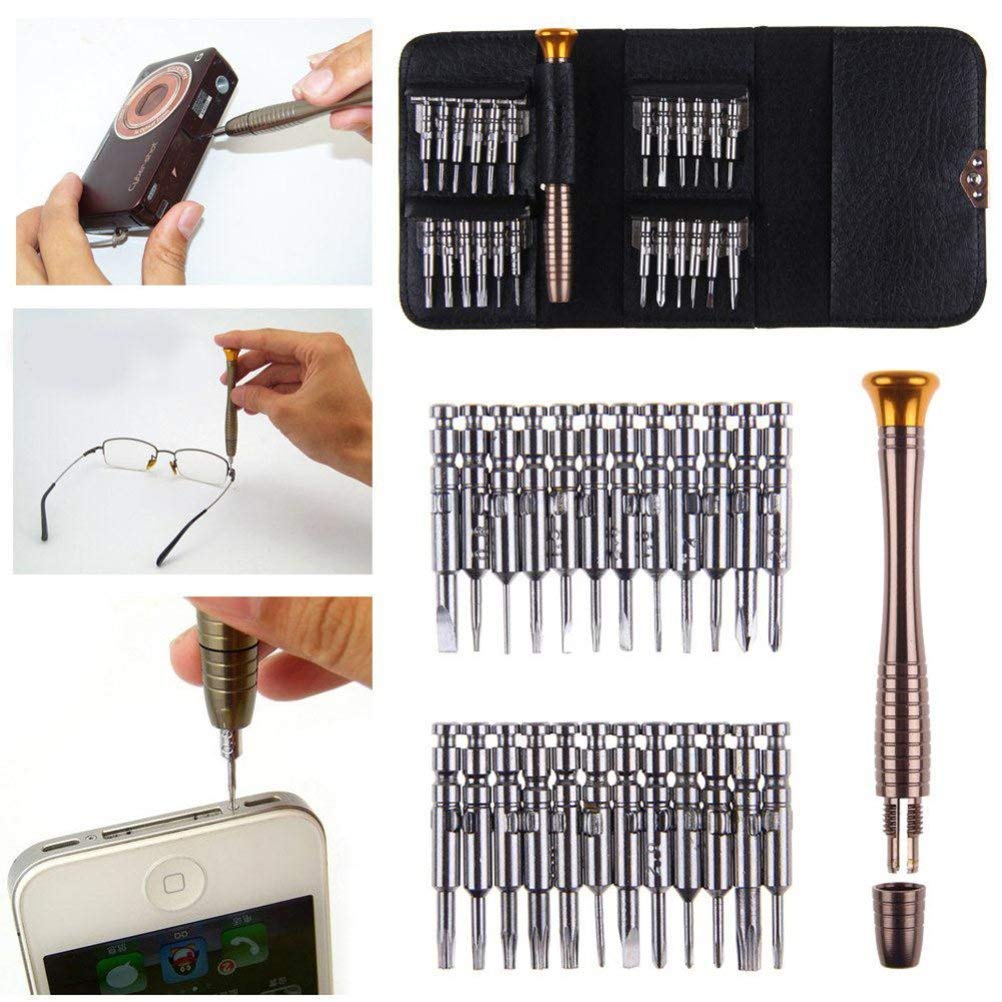 THEMISTO 27-in-1 Precision Screwdriver Set - Professional Multi-Bit Repair Tool Kit for iPhone, Android, Laptop, PC, Electronics - Perfect for Home DIY, Tech Repairs & Small Device Maintenance