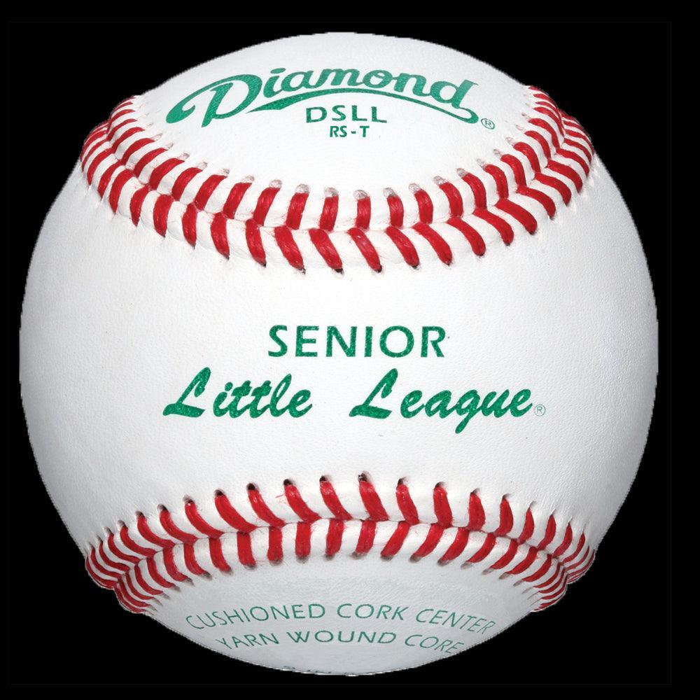 Premium DSLL Tournament Grade RS T Baseballs for Senior Little League - Official Diamond Sports Competition Balls for Youth Baseball Games & Practice