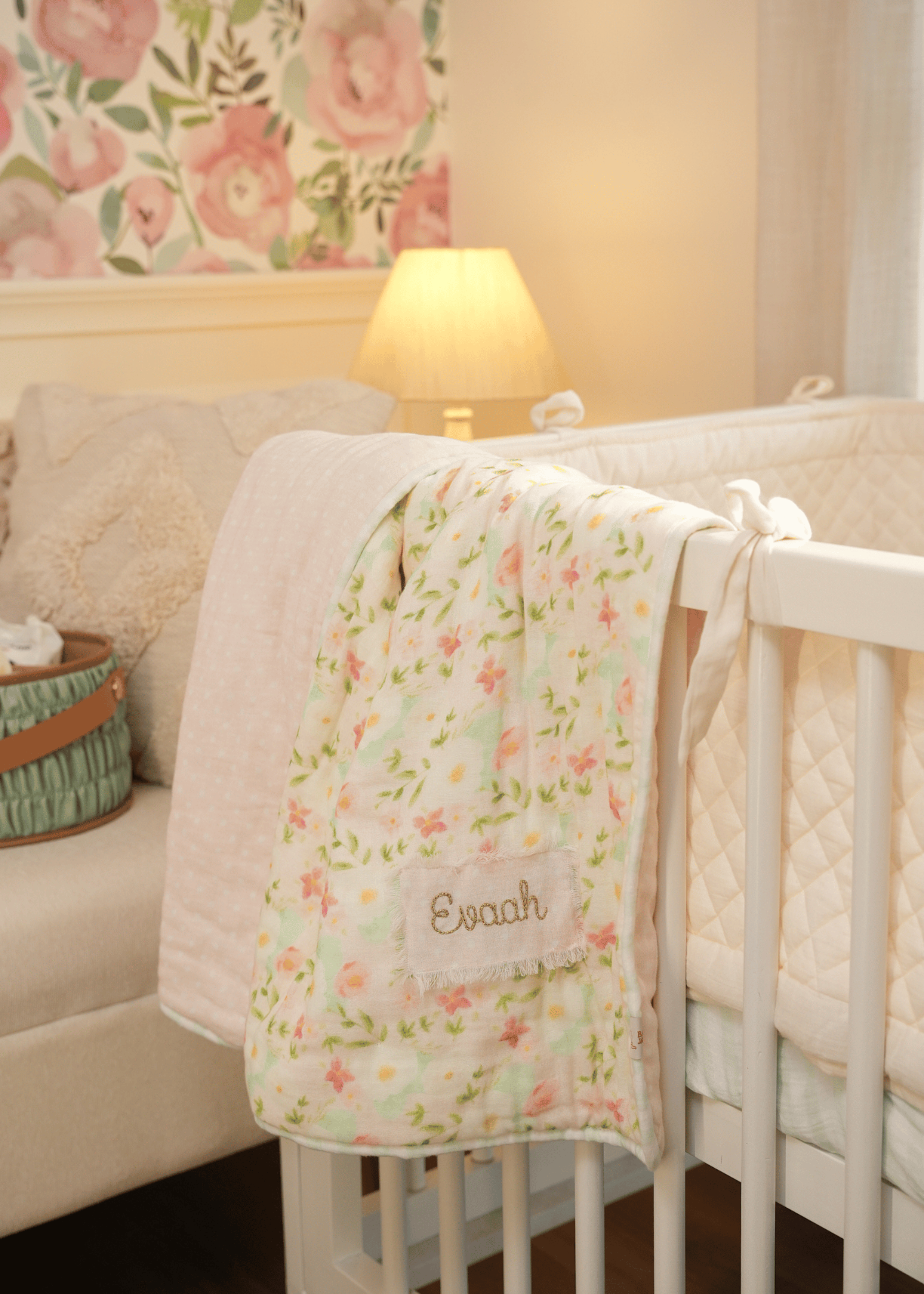 Sayuri Complete Baby Cot Bedding Set with Soft Bumper - Premium Nursery Crib Set for Newborns & Toddlers - Perfect for Safe & Comfortable Sleep in Nursery Room