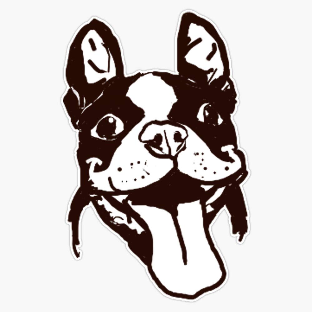 Boston Terrier Sticker - Waterproof Vinyl Decal for Car, Laptop, Wall, Window - 5 Inch Bumper Sticker - Perfect for Pet Lovers & Boston Terrier Fans