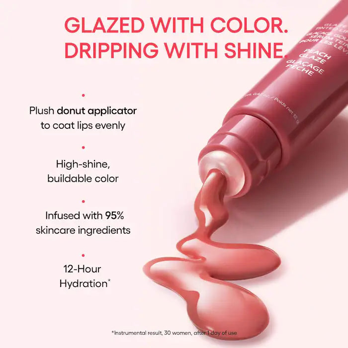LANEIGE Labial Glaze Craze Tinted Polypeptide Lip Serum - Hydrating Plumping Lip Treatment for Dry Lips, Perfect for Daily Moisture & Night Care