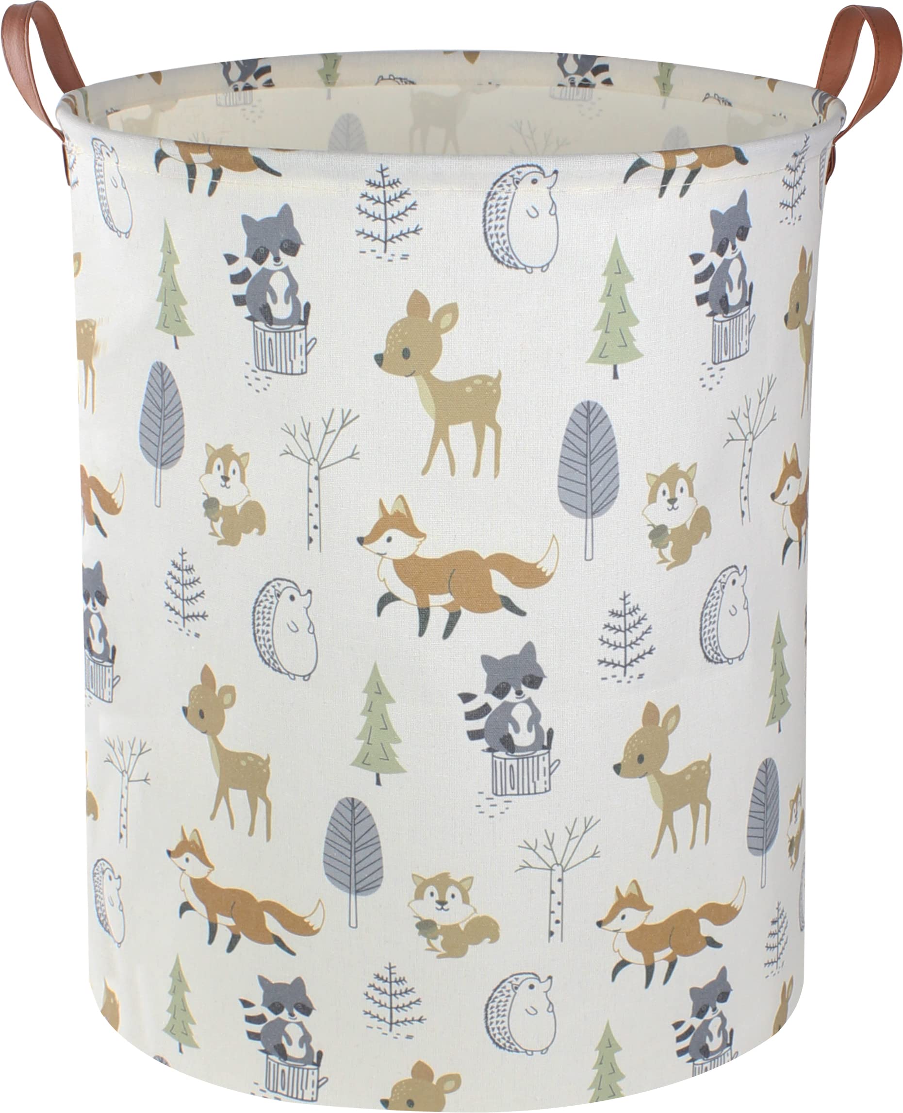 Waterproof Baby Laundry Hamper & Kids Clothes Organizer Basket - Animal Print Toy Storage Bin for Nursery, Bedroom Decor | Perfect for Baby Clothes, Toys & Nursery Organization