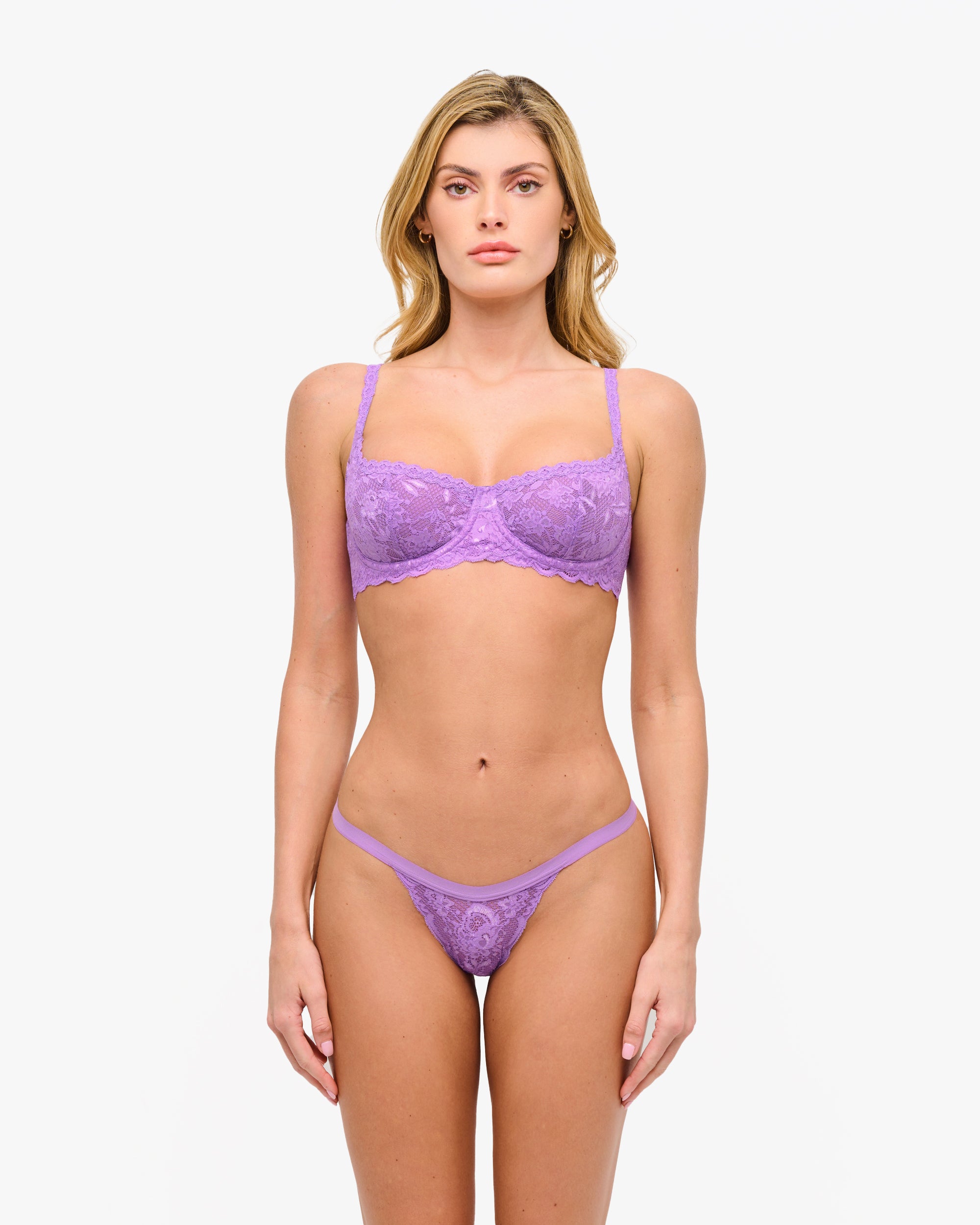 Linaria De Never Say Never Balconette Bra - Sexy Lace Underwire Push Up Bra for Women - Perfect for Date Nights & Special Occasions