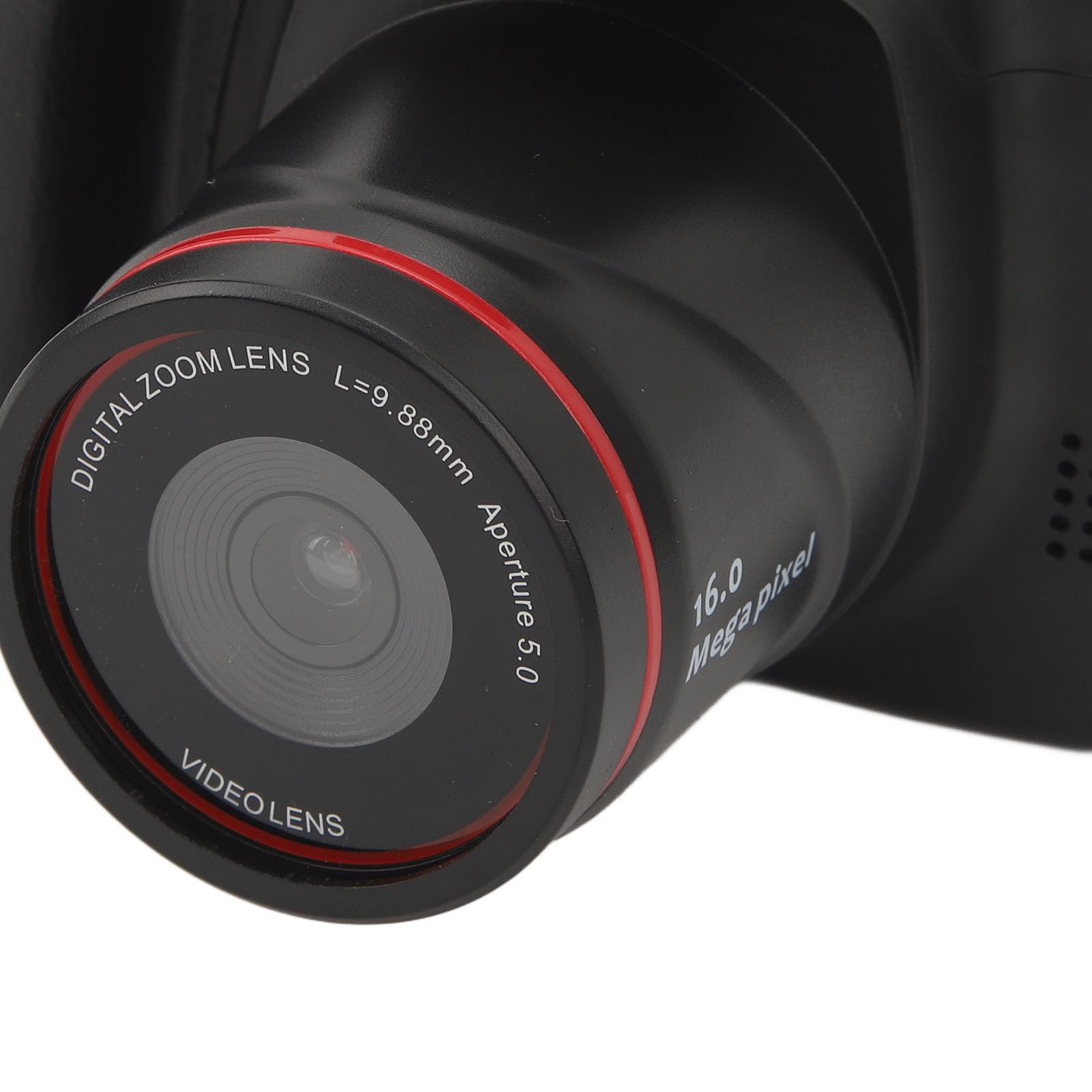 16MP Digital Camera with Anti-Shake for Vlogging - Compact ABS Body, Perfect for Travel, YouTube & Social Media Content Creation