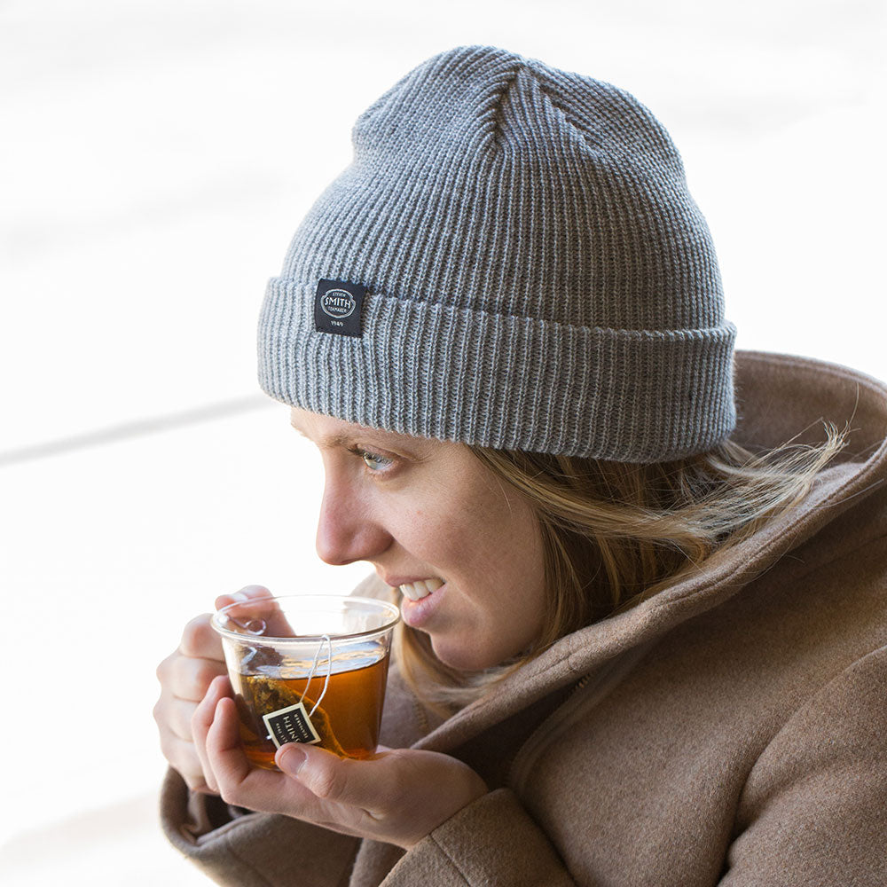 Smith Branded Beanie - Soft Winter Knit Hat for Men & Women - Warm Fleece Lined Skull Cap for Outdoor Activities, Skiing, and Hiking