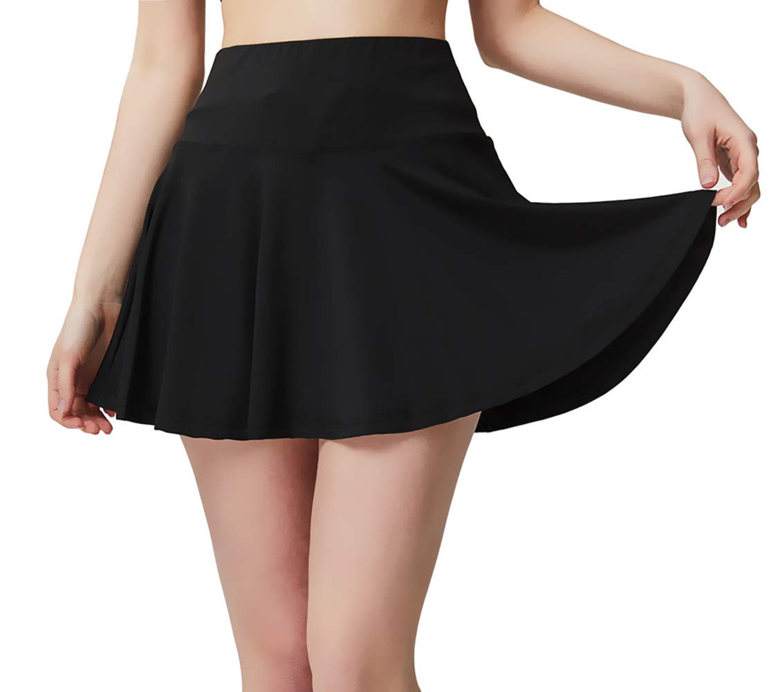 Women's Pleated Golf Skort with Pockets - Athletic Running & Tennis Skirt for Sports & Casual Wear