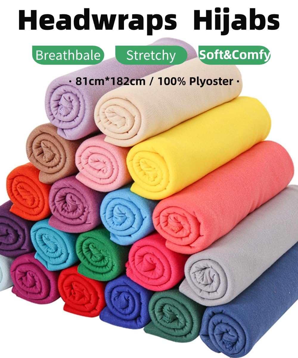 Stylish Harewom Head Wraps for Black Women - Stretchy African Hair Scarves, Turbans & Jersey Headbands - Perfect for Everyday Wear, Workouts & Special Occasions