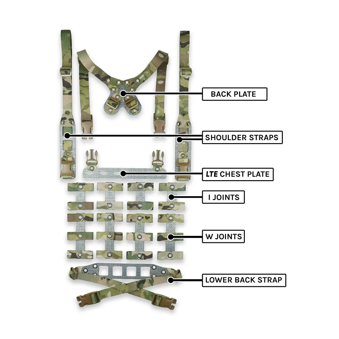GBRS Group Modular Chest Rig Kit - Tactical Molle Vest for Military & Outdoor Use | High-Quality Made in USA Gear for Airsoft, Hunting & Range Training