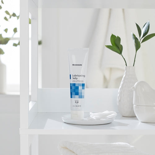McKesson Sterile Lubricating Jelly - Water-Based Personal Lubricant for Medical Exams & Intimacy | 4 oz Tube | Latex Safe | Gynecologist Recommended | Ideal for Catheter Insertion & Sensitive Skin Care