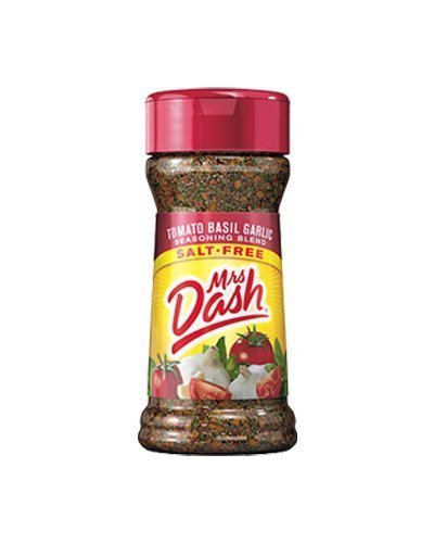 Mrs. Dash Tomato Basil Garlic Salt Free Seasoning Blend 2Oz Bottle - All Natural Spice Mix for Pasta, Pizza & Salads - Perfect for Heart Healthy & Low Sodium Diets