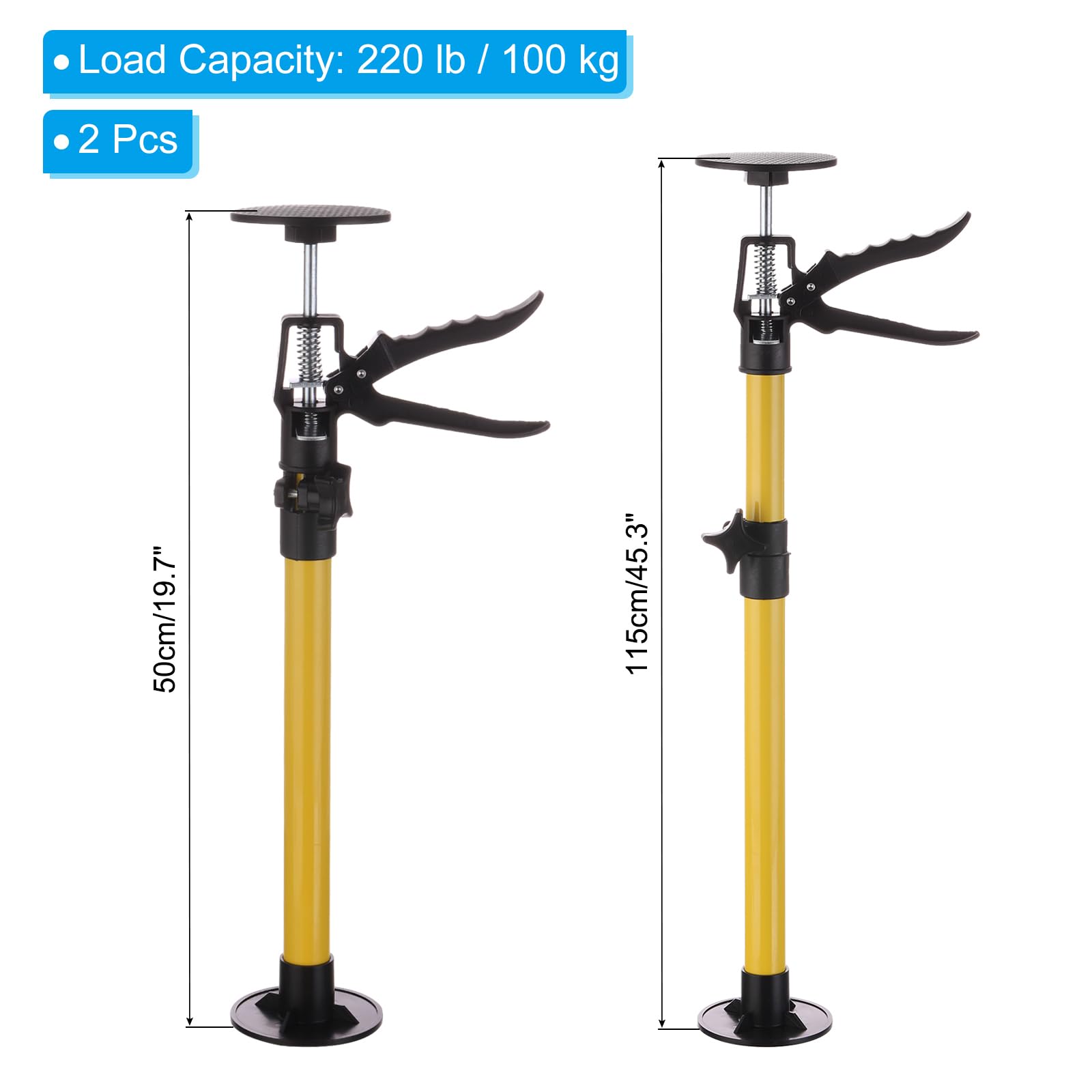 PATIKIL Telescopic Cabinet Jack Support Pole - Adjustable 19.7