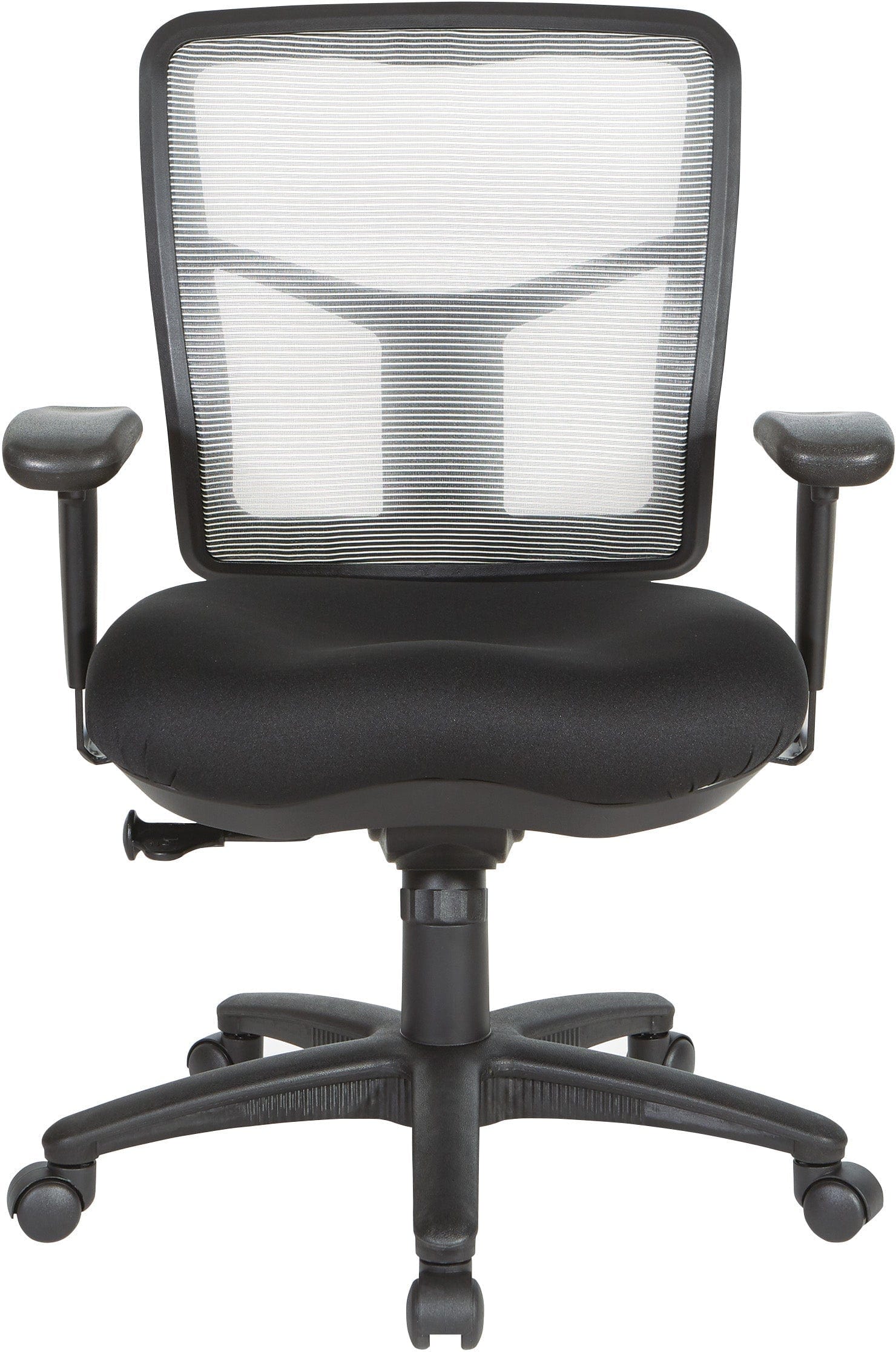 Office Star Grey Air Mesh Back Chair with Lumbar Support [92555] - Ergonomic Office Chair for Home & Work Comfort