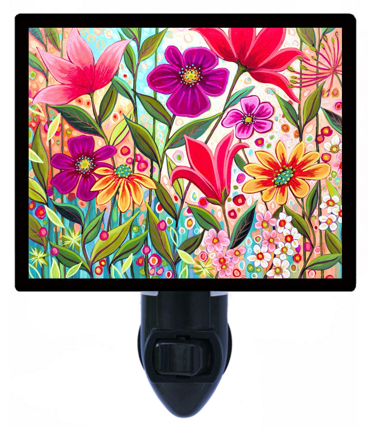 Decorative Photo Night Light - Floral & Garden Design for Summer Nights | Perfect for Bedroom, Nursery & Home Decor