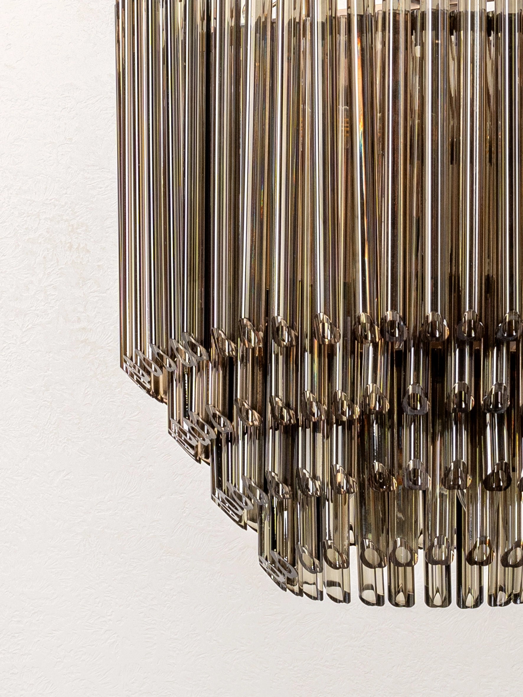 Petalia 9-Light Aged Brass and Smoked Green Glass Tube Chandelier - Elegant Dining Room Lighting for Farmhouse & Modern Decor