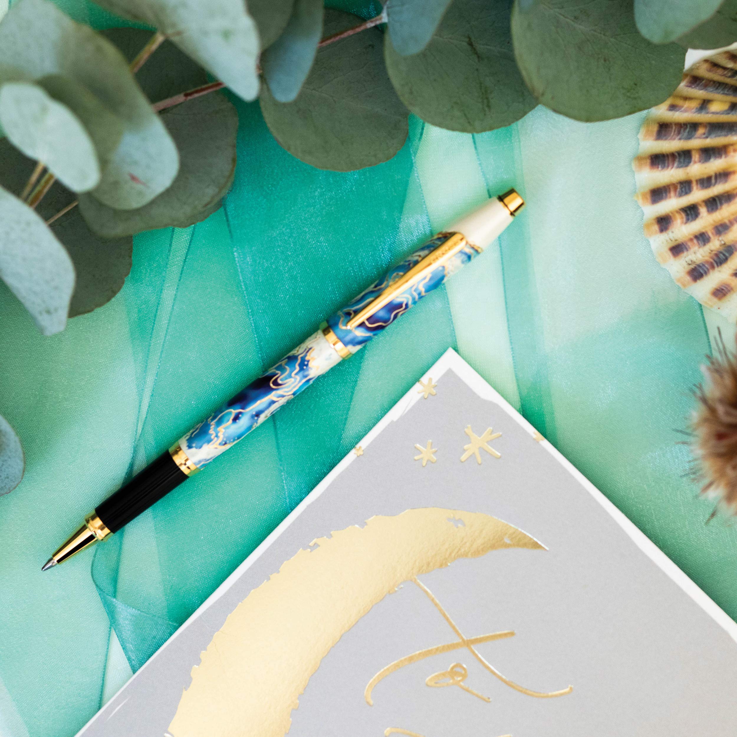 Cross Wanderlust Refillable Rollerball Pen with Black PVD Finish - Premium Gift Box Included for Gifts & Business - Perfect for Journaling, Note Taking & Professional Use