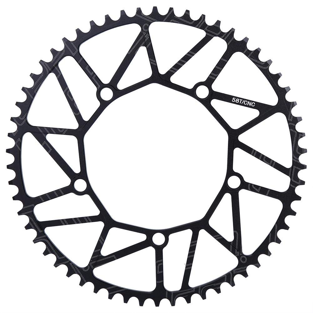 VGEBY1 Bike Chain Wheel - 50/52/54/56/58T 130BCD Single Speed Chainring for Road & Mountain Bikes | Durable Replacement Part for Cycling & Commuting
