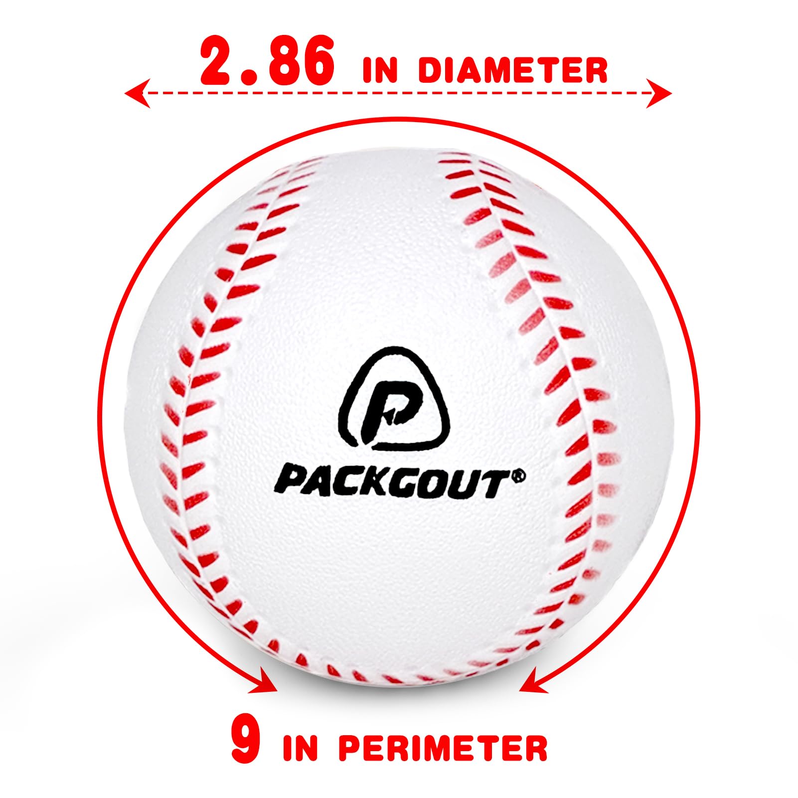 Soft Foam Baseballs for Kids & Teens - Safe Training Balls for Hitting Practice, T-Ball Replacement | Perfect for Backyard Games, Baseball Drills & Youth League Practice