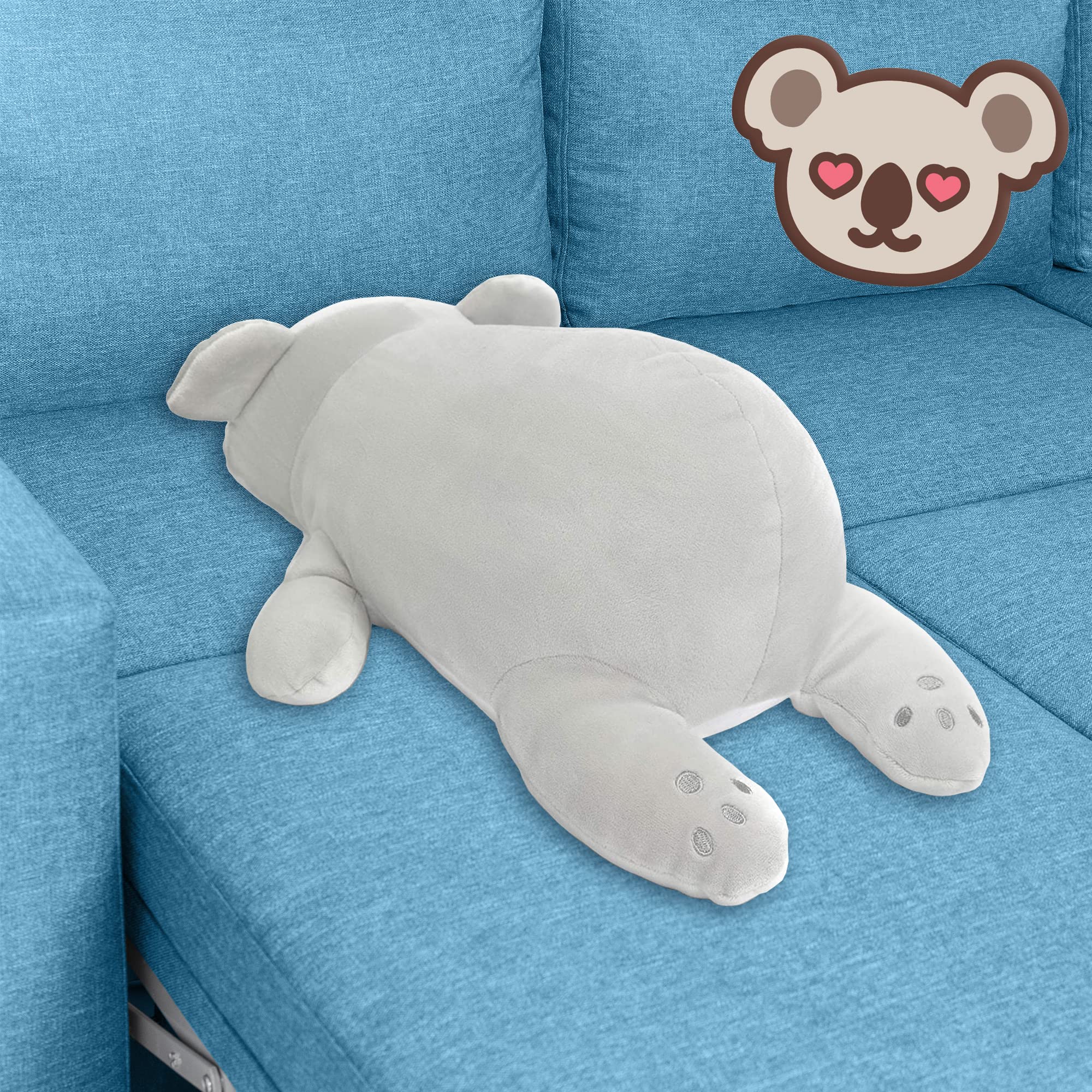 **Adorable Koala Bear Plush Pillow - Soft Stuffed Animal Toy for Kids, Boys & Girls - Cute Kawaii Squishy Plushie for Bedroom Decor, Nap Time & Cuddling**