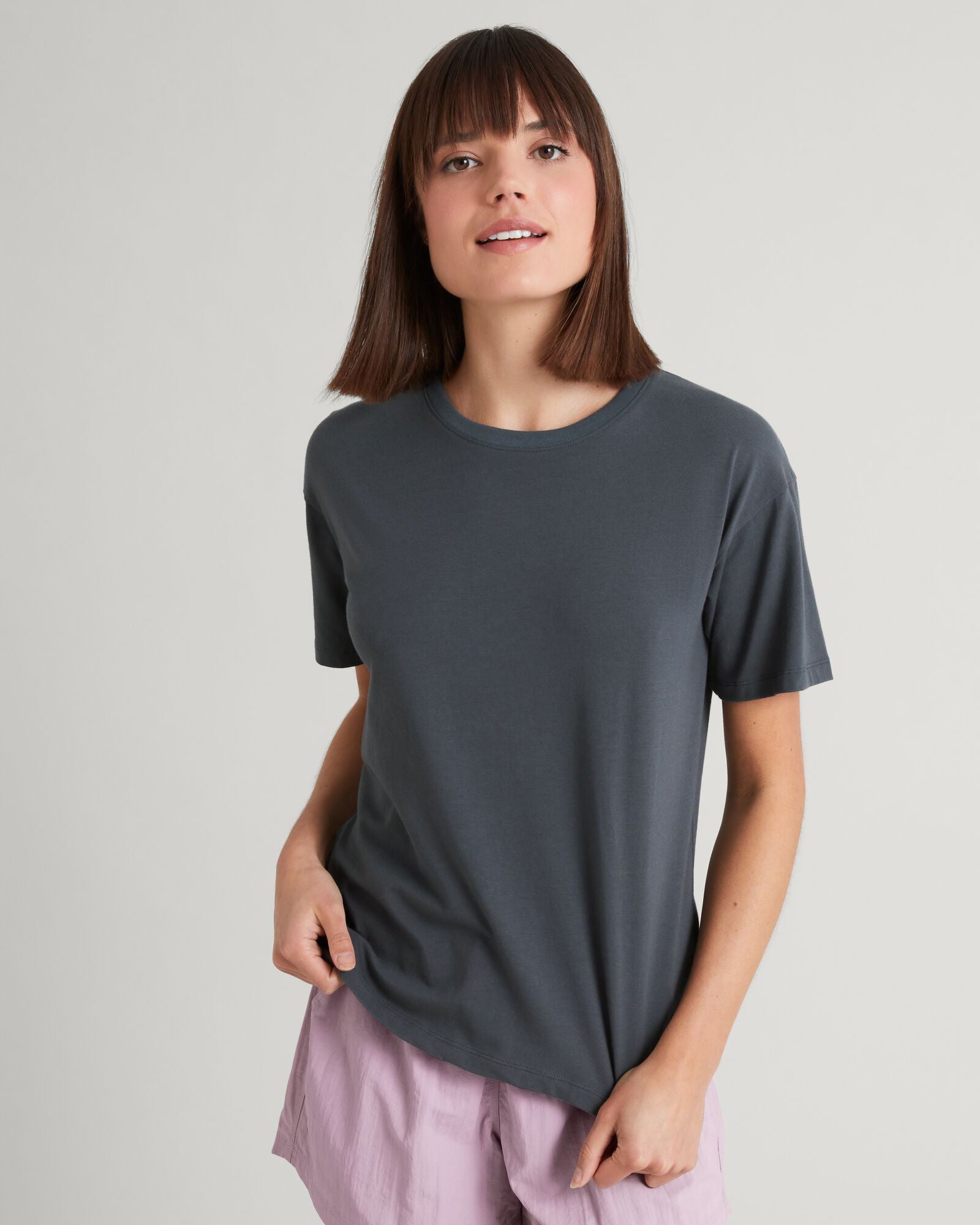 KMD Women's Short Sleeve T-Shirt - Soft Cotton Casual Tee for Everyday Wear - Perfect for Night Out, Lounge & Sleepwear