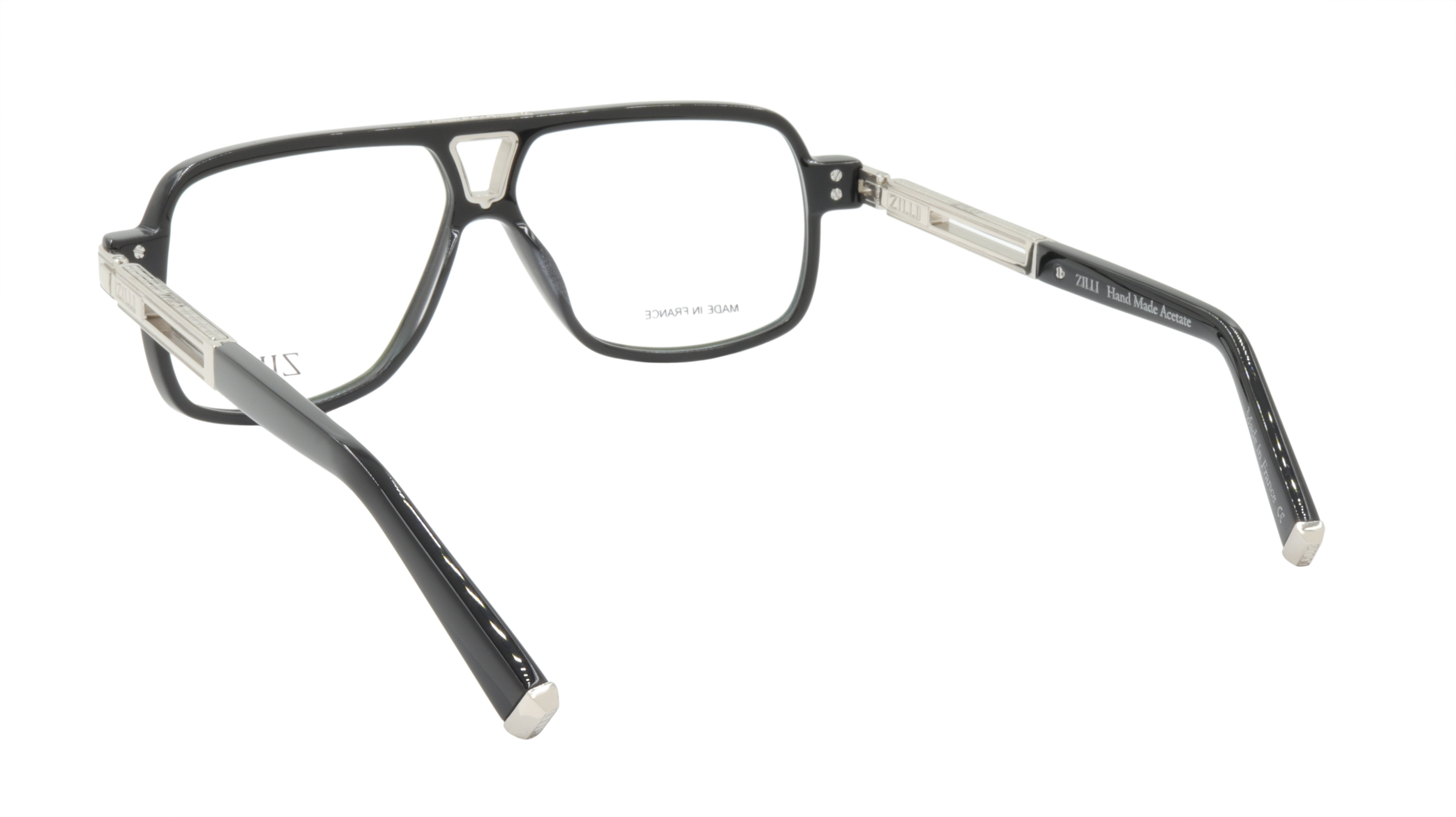 ZILLI ZI 60048 C02 Premium Titanium & Acetate Eyeglass Frames - Handcrafted in France - Lightweight & Durable for Work, Reading & Fashion