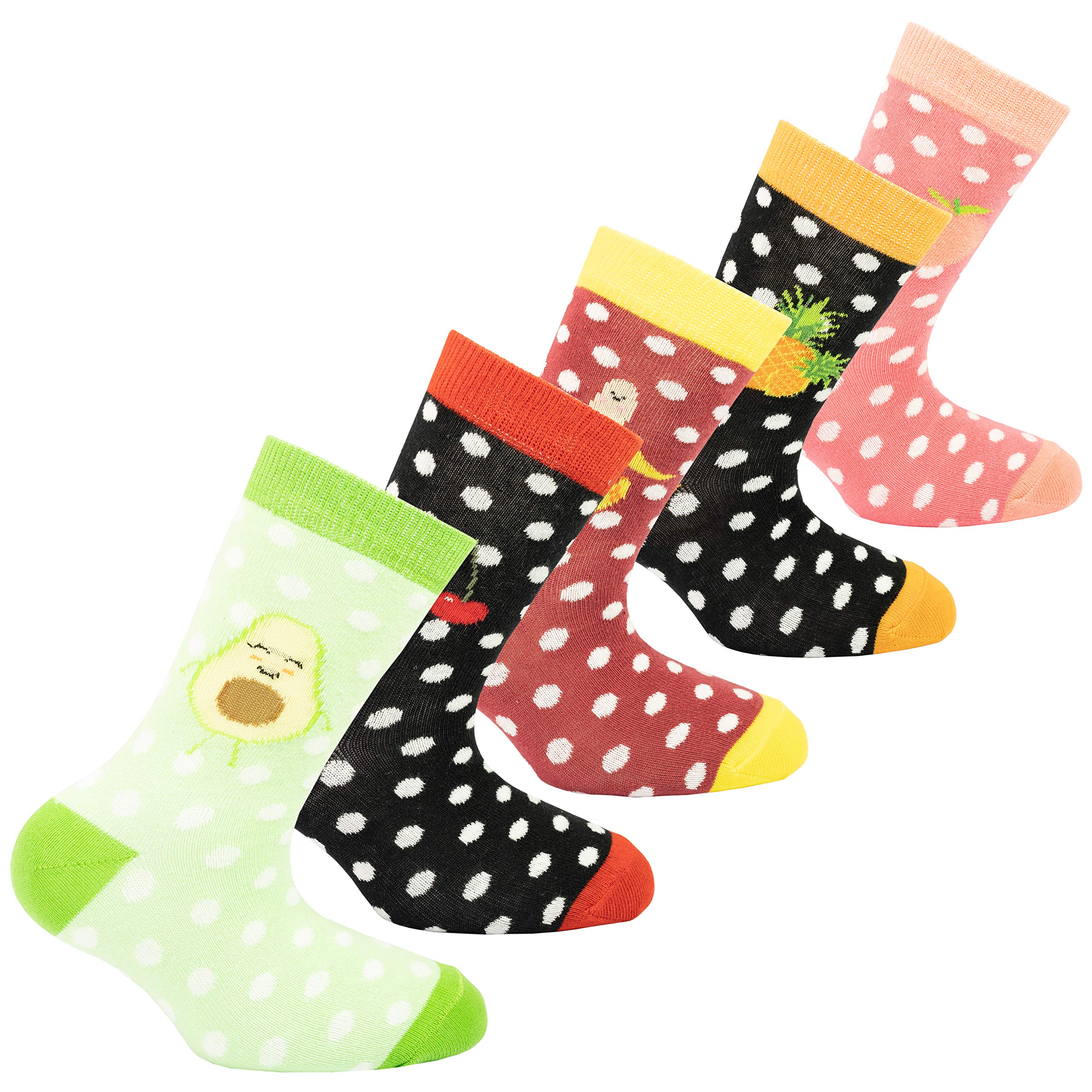 Kids 5-Pair Fun Cotton Crew Socks - Colorful Dress Socks Gift Box for Boys & Girls | Perfect for School, Parties & Everyday Wear