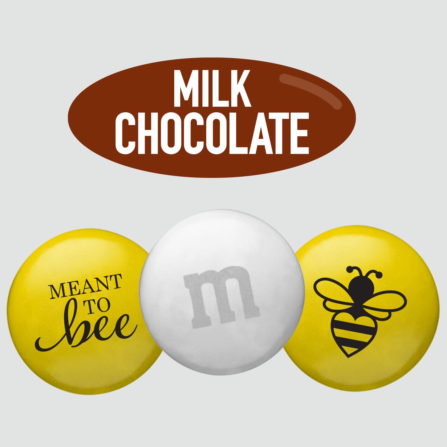 M&M’S Meant To Bee Milk Chocolate Candy - 5lbs Bulk Candy for Engagement Parties, Wedding Favors, Gift Boxes | Perfect for Bridal Showers, Baby Showers & Birthday Celebrations