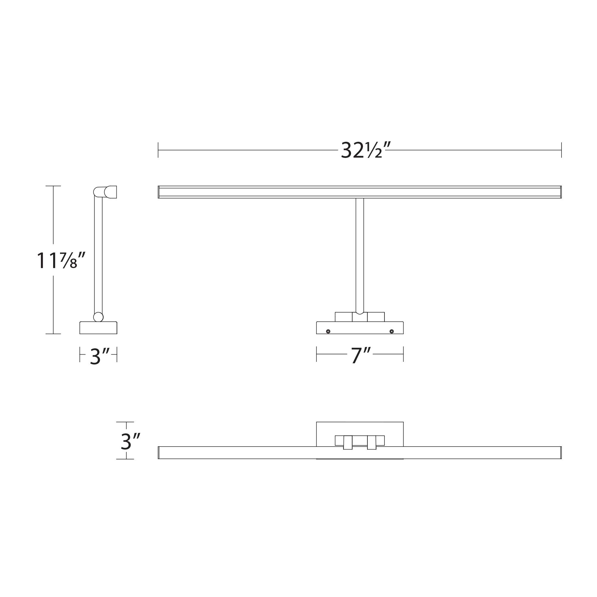 WAC Lighting DweLED Reed 33-Inch Adjustable LED Picture Light - 3000K Warm White - Brushed Nickel Finish - Perfect for Artwork, Gallery Walls & Home Decor Lighting