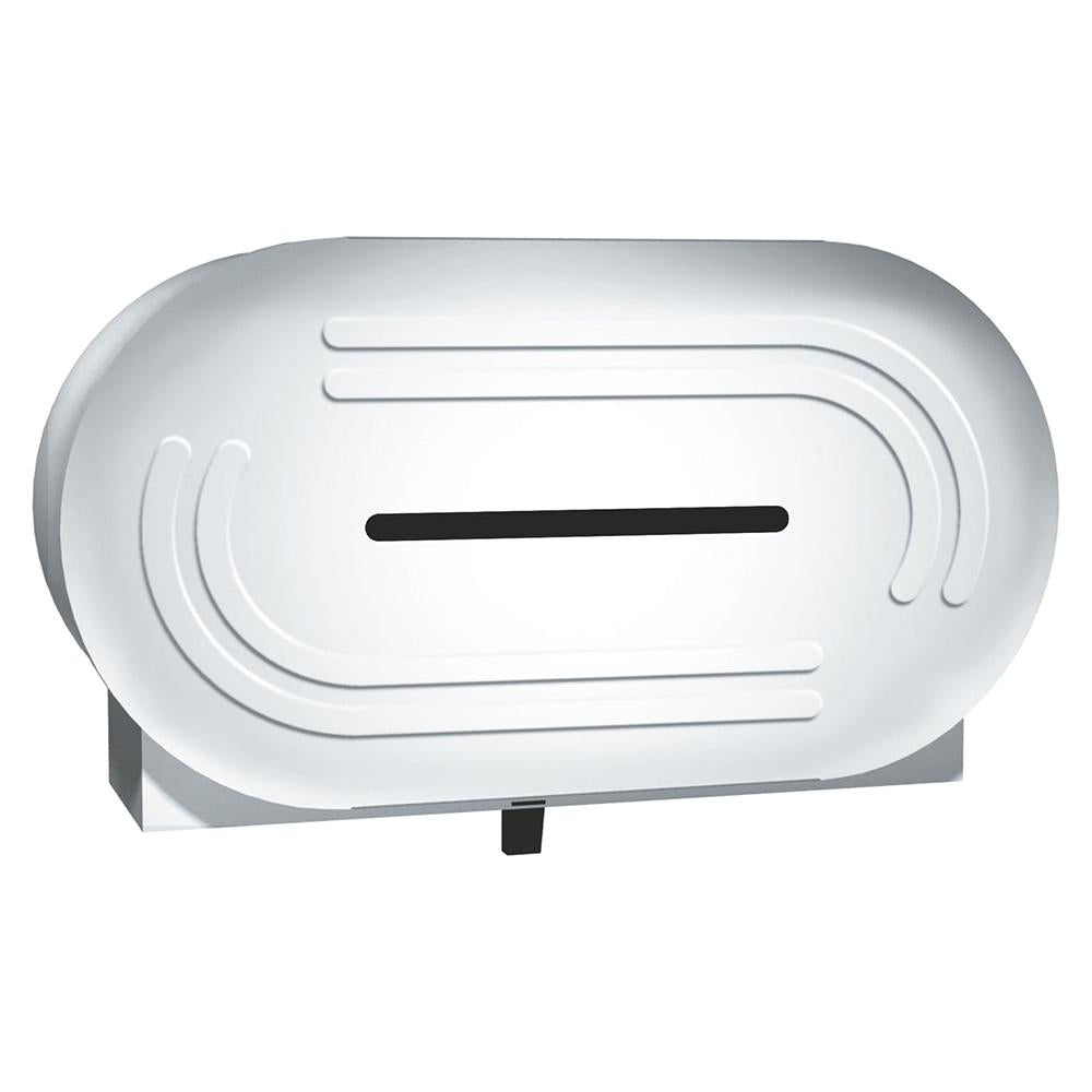 ASI 0039 Commercial Jumbo Roll Toilet Paper Dispenser - Low Profile Surface Mounted Satin Finish for High Traffic Restrooms & Public Spaces
