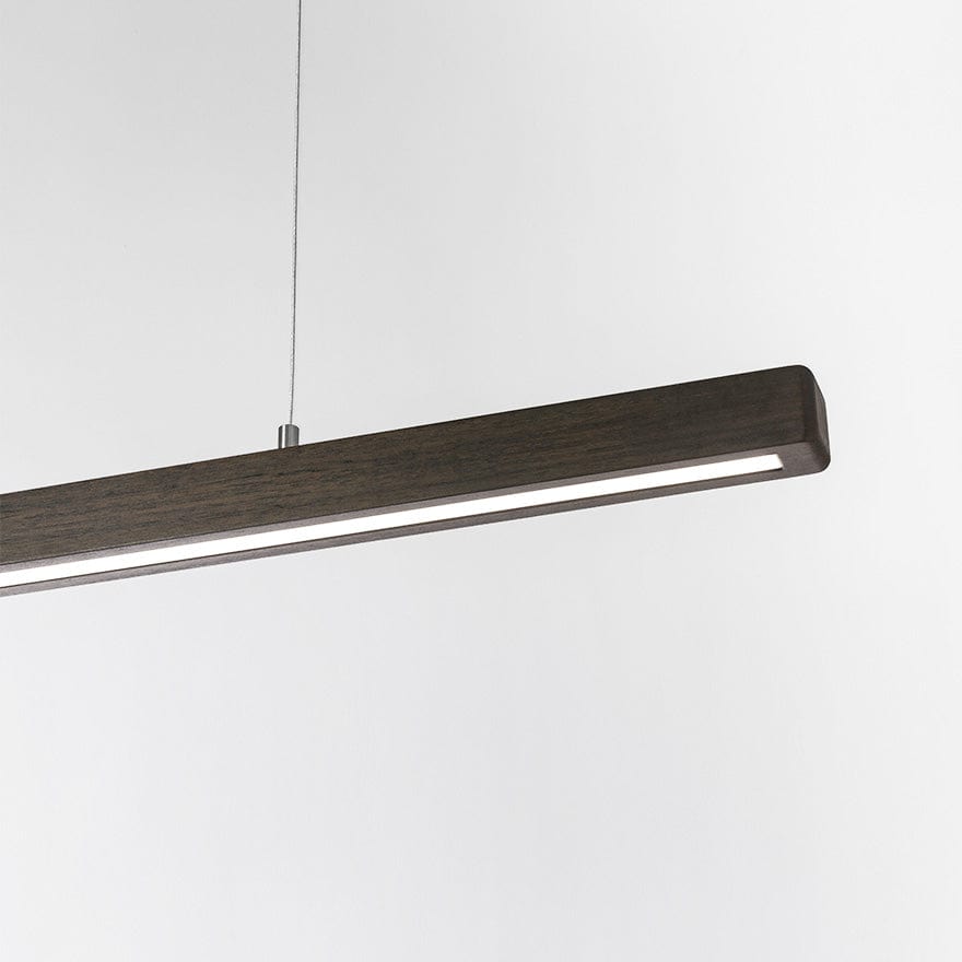 2BY5 Round Edge LED Linear Pendant Light - Modern Slim Hanging Fixture for Kitchen Island, Dining Room & Office Lighting