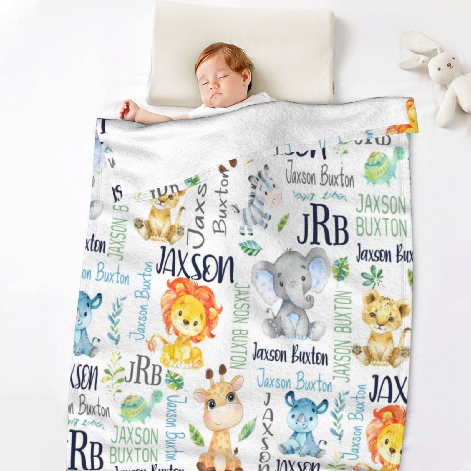Personalized Baby Blankets for Boys & Girls - Custom Name Blankets for Kids | Soft Nursery Blanket Gift for Newborns & Toddlers - Perfect for Christenings, Birthdays & Baby Showers