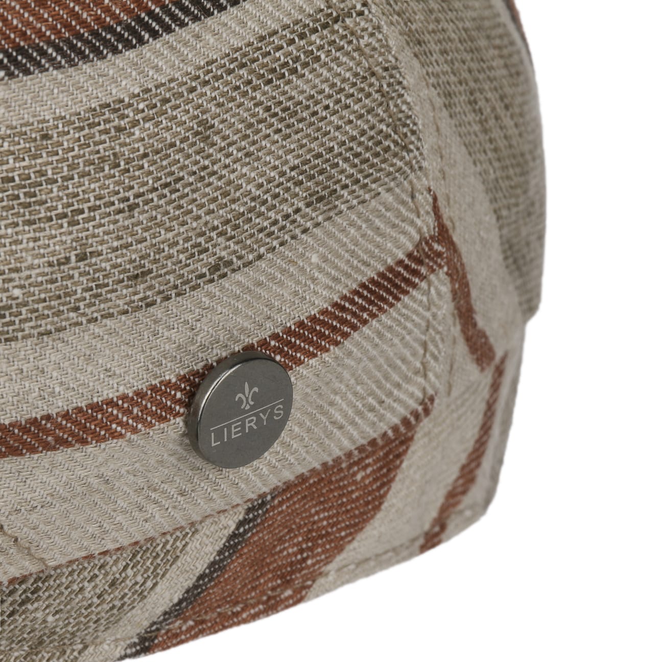 Lierys Chesterton Linen Flat Cap - Classic Men's Summer Hat for Outdoor Activities, Travel & Casual Wear
