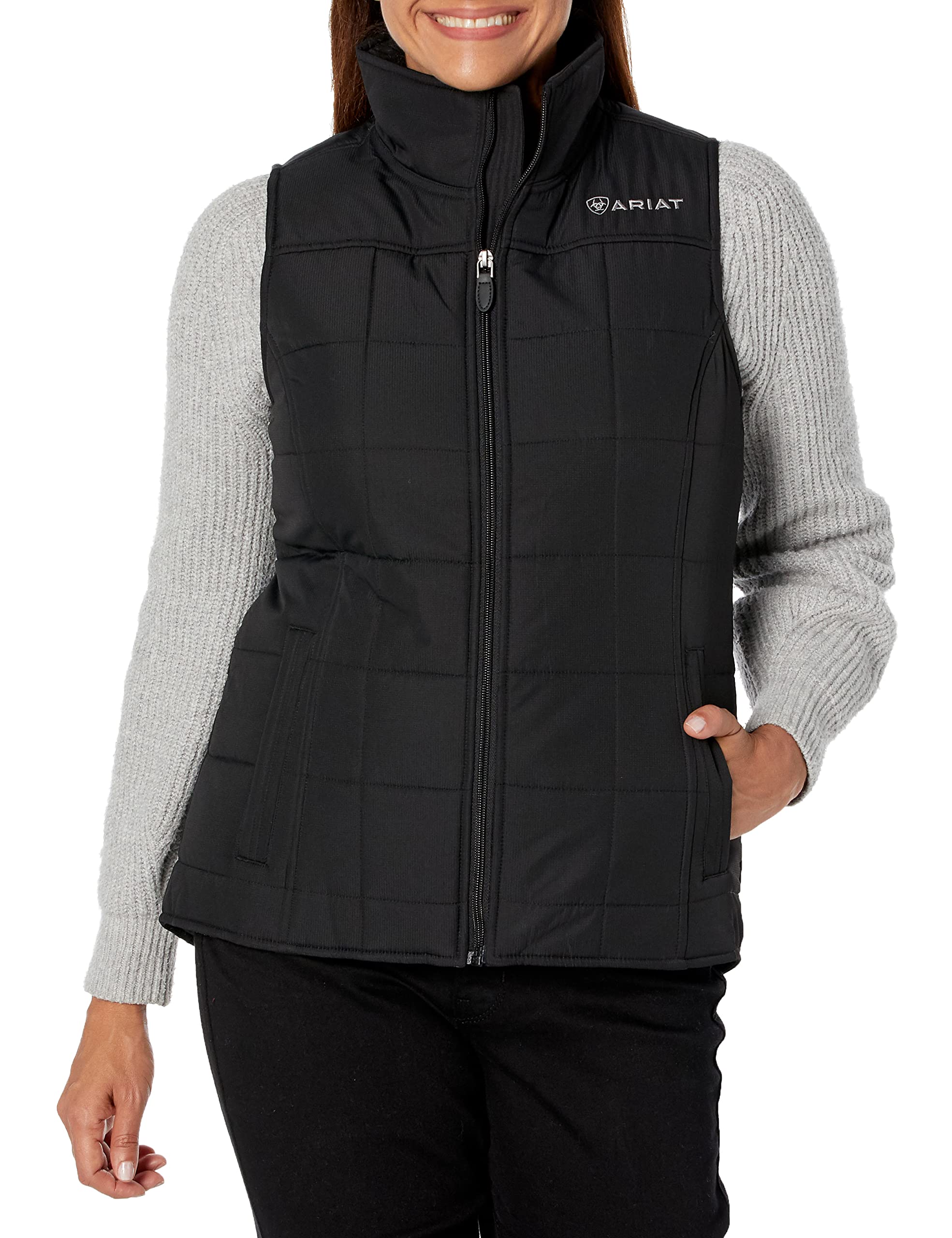 ARIAT Women's Crius Insulated Winter Vest - Lightweight Warm Puffer Jacket for Outdoor Activities, Hiking & Casual Wear