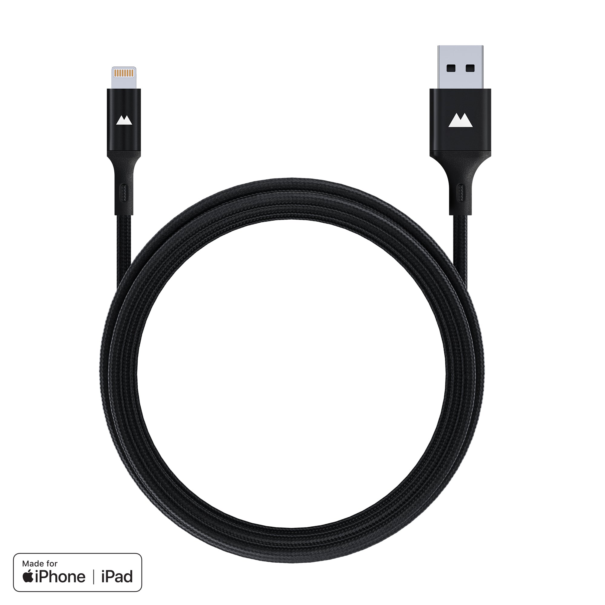 Premium USB A to Lightning Cable - 6ft Fast Charging & Sync Cord for iPhone, iPad - Durable & Tangle-Free - Perfect for Home, Office & Travel
