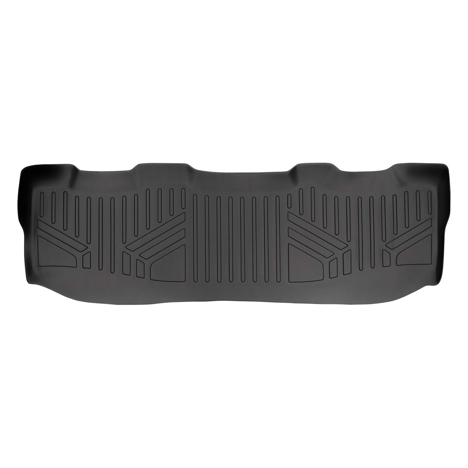 MAXLINER Custom Fit Floor Mats for 1999-2010 Ford F-250 F-350 F-450 F-550 Super Duty Crew Cab - 2nd Row Black All-Weather Protection | Perfect for Work Trucks, Off-Roading & Daily Commuting