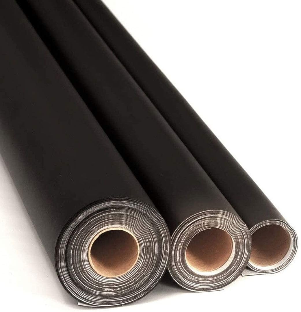 Premium Mybecca Faux Leather Vinyl Fabric - 10 Yards Black PU Leather for DIY Crafts, Upholstery, Handbags & Home Decor Projects