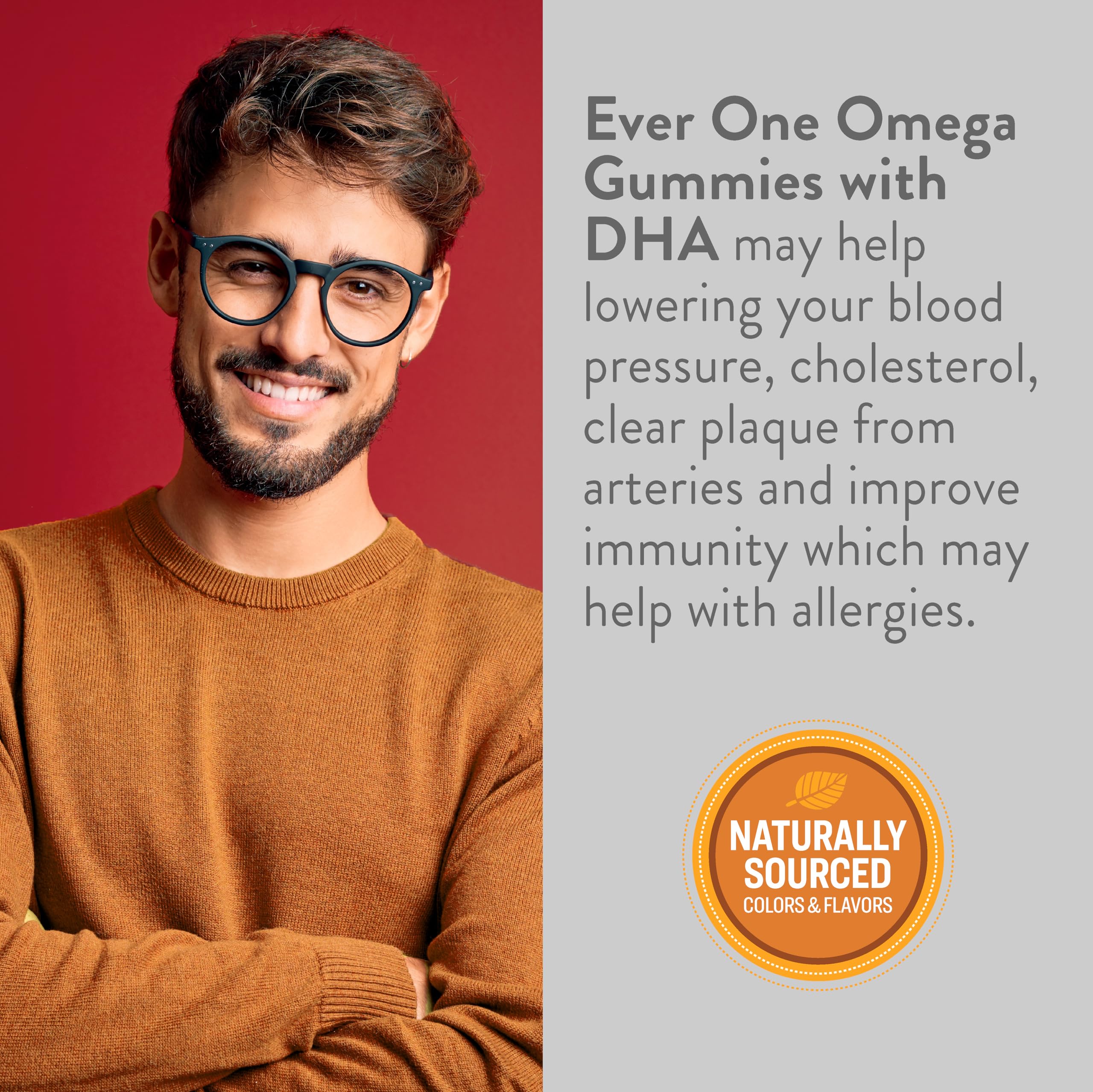 Omega 3 6 9 Fish Oil Gummies for Adults & Teens - DHA EPA Brain & Heart Health Supplement - Vegan Non-GMO Gluten Free - Orange Lemon Flavored Soft Chews - Perfect for Office, Travel & Daily Wellness