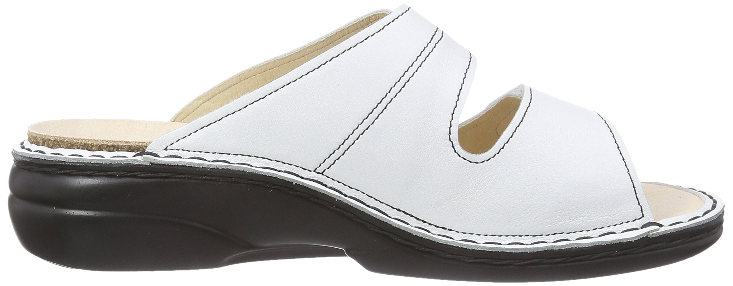 Finn Comfort Women's Wedge Heel Open Toe Sandals - Comfortable Summer Casual Shoes for Walking, Travel & Beach Vacations