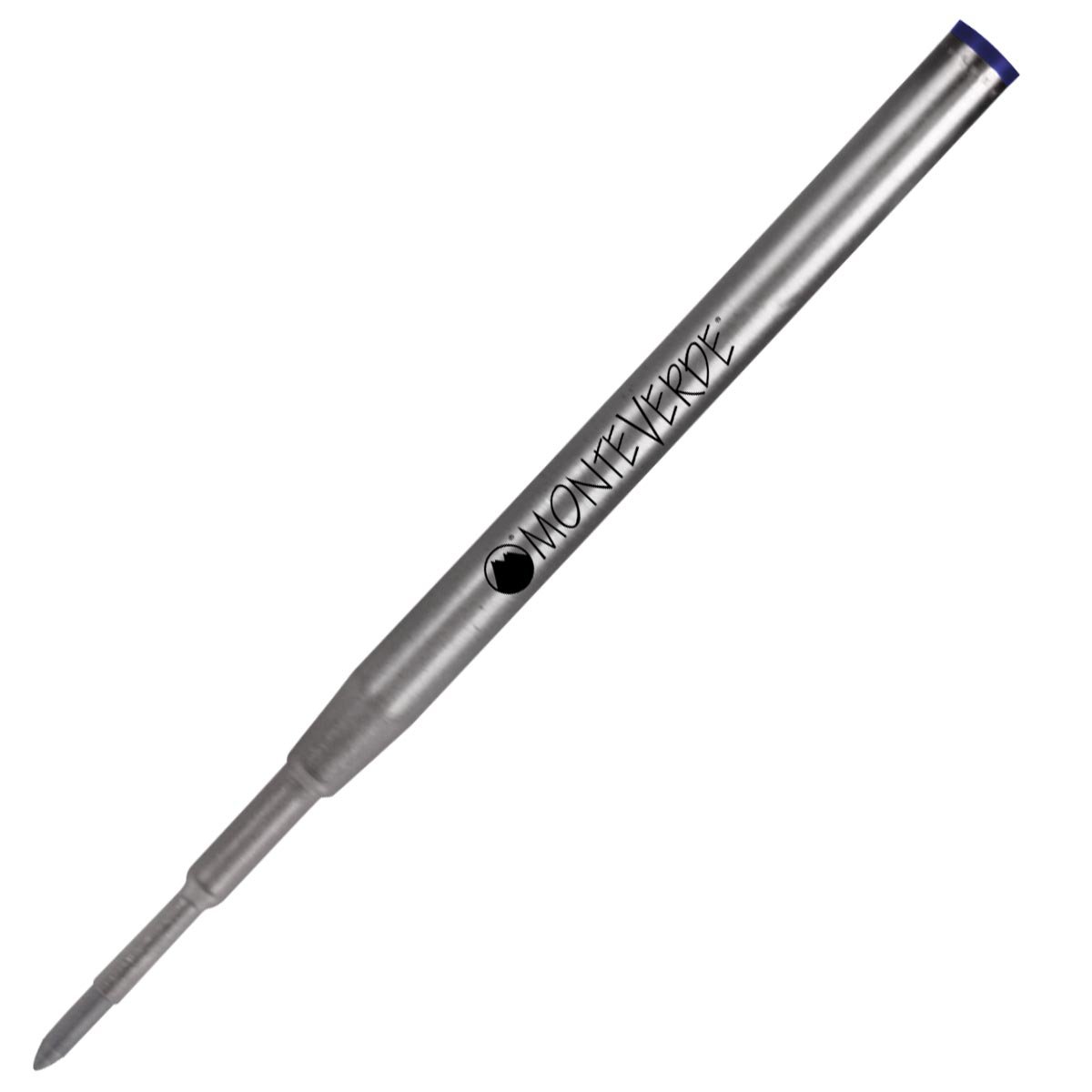 Monteverde USA Capless Gel Pen Refills for Montblanc Ballpoint Pens - Broad Point Blue/Black Ink (50 Pack) - Premium Smooth Writing for Business, Signatures & Everyday Use (M444BB)
