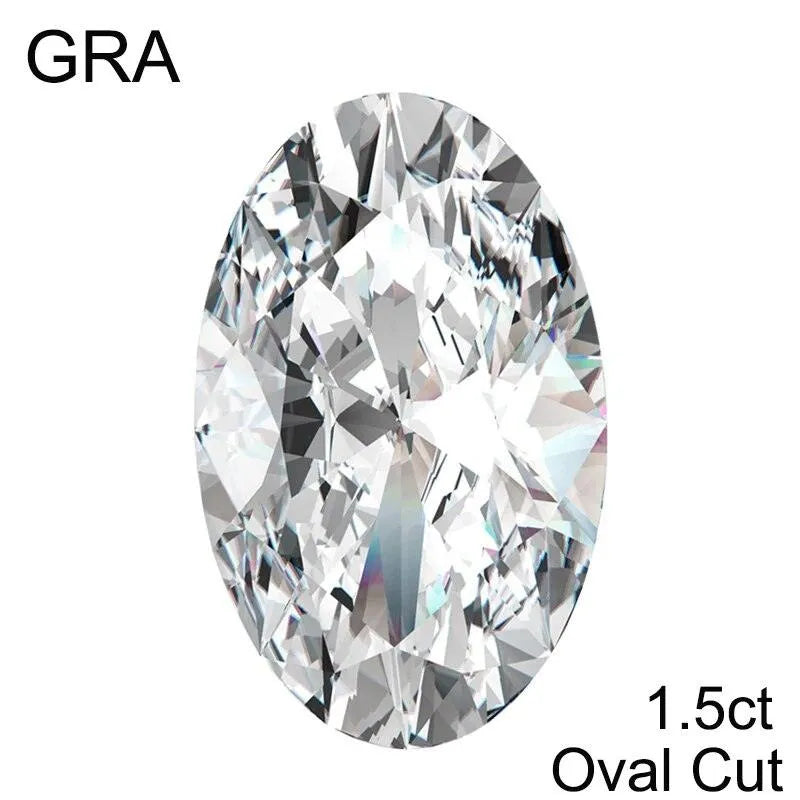100% Real Loose Moissanite Gemstones for Jewelry Making - VVS1 D Color Lab-Created Diamonds (Round/Pear/Emerald/Oval Cut) - Perfect for Engagement Rings, Wedding Bands & Custom Jewelry Designs