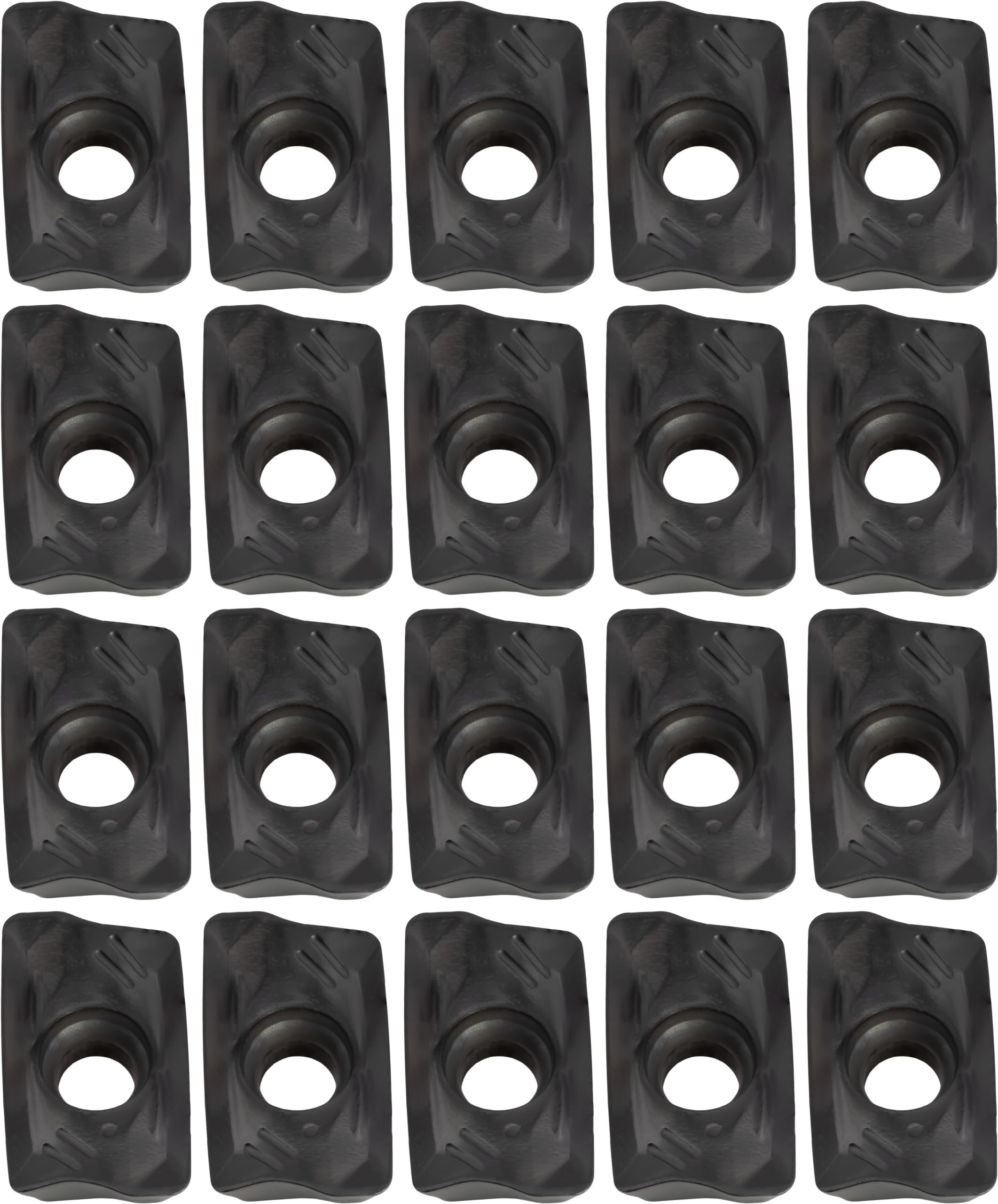 20 pcs R39011T308 Parallelogram Milling Inserts - Uncoated Carbide Inserts for Aluminum Machining | Compatible with Indexable Face Mills & End Mills | Ideal for CNC Milling, Metalworking & Industrial Applications