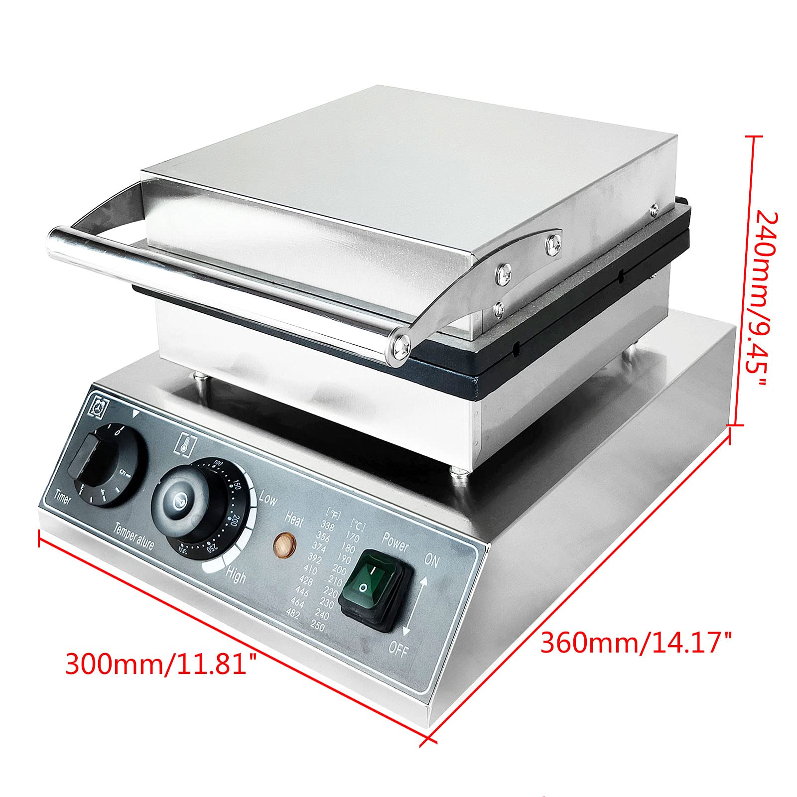 Commercial Waffle Hot Dog Maker - 4 Nonstick Electric Corn Dog Machines for Home & Restaurant Use - Perfect for Bakeries, Snack Bars & Food Trucks (Wheat Stalk Shape) - Make Delicious Corn Dogs, Waffle Dogs & Carnival Treats