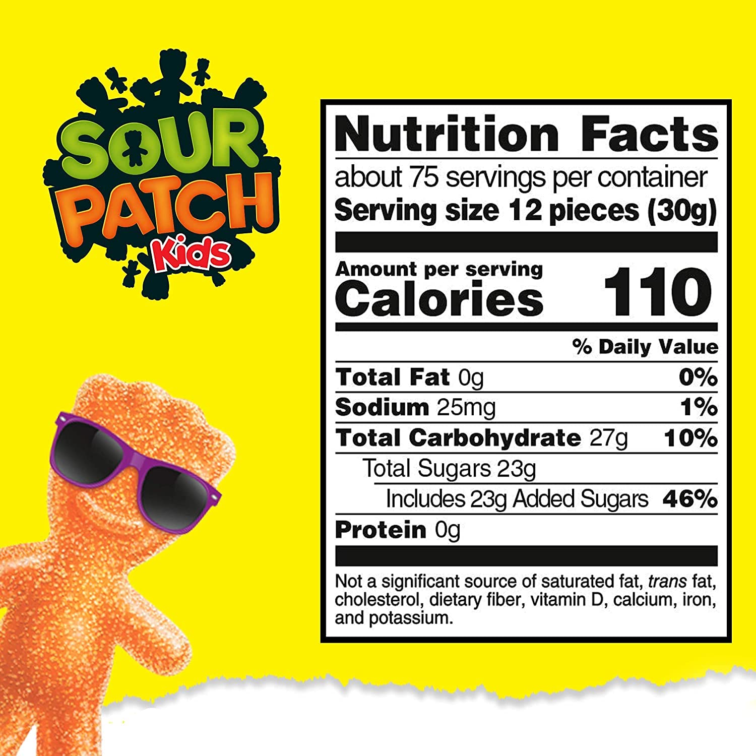 Sour Patch Kids Soft & Chewy Candy - Sour Then Sweet Orange Flavor - 5lb Bulk Party Pack - Perfect for Halloween, Birthday Parties & Movie Nights